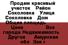 Продам красивый участок › Район ­ Соколовка › Улица ­ Соколовка › Дом ­ 18 › Общая площадь ­ 100 › Цена ­ 300 000 - Все города Недвижимость » Другое   . Амурская обл.,Зея г.